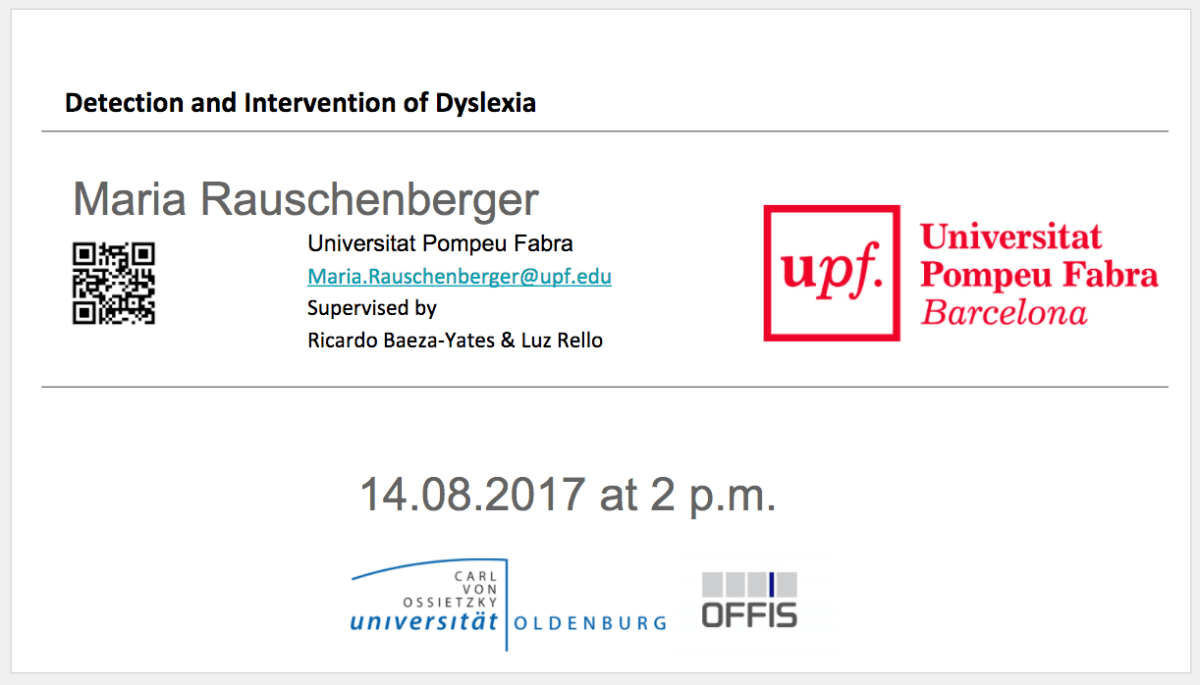 Präsentation in Oldenburg&nbsp;2017