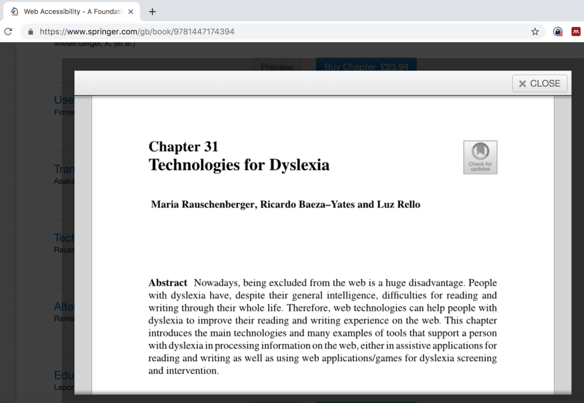 Technologien und die Lese-/Rechtschreibstörung
